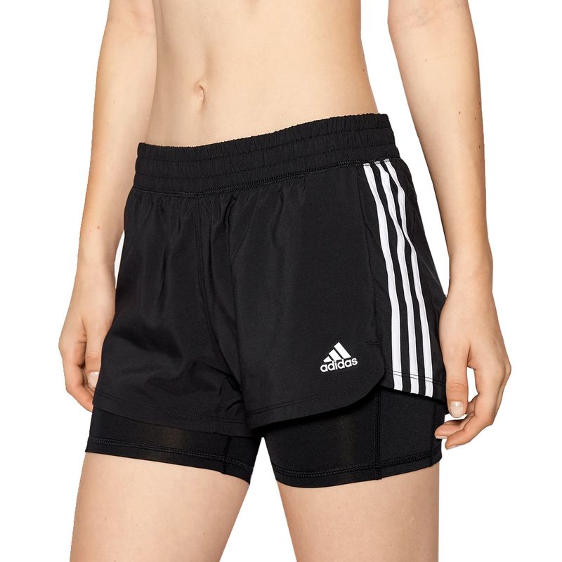 SHORT TRAINING MUJER ADIDAS PACER 3S 2 IN 1 rossettiar