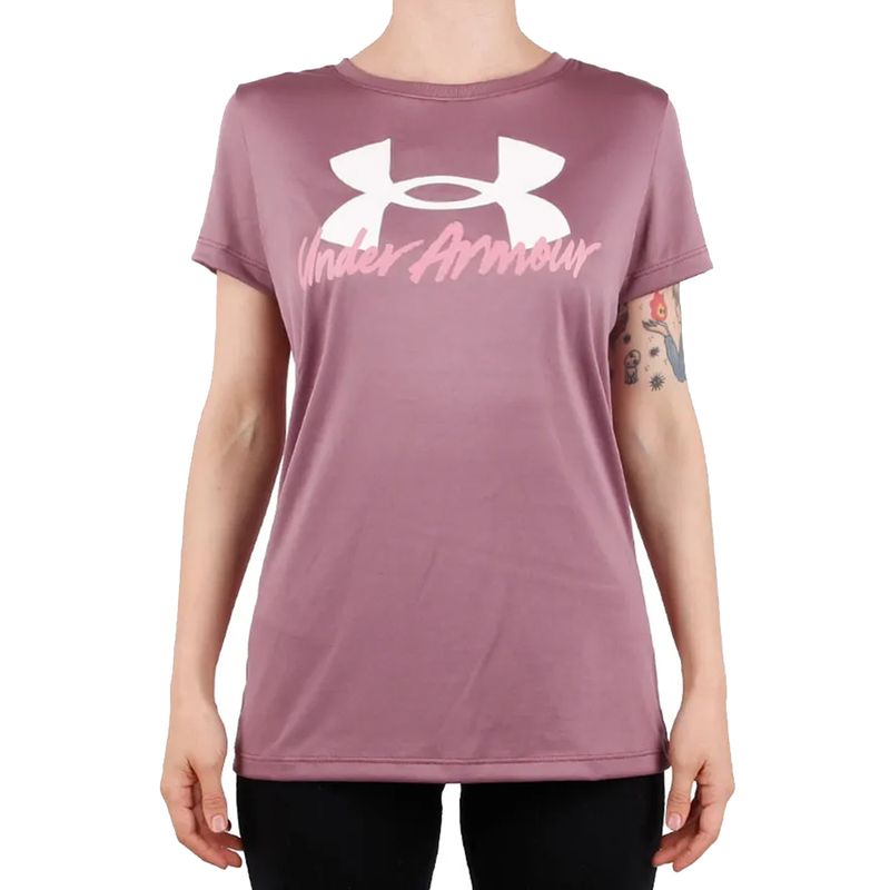 REMERA TRAINING MUJER UNDER ARMOUR TECH GRAPHIC - rossettiar