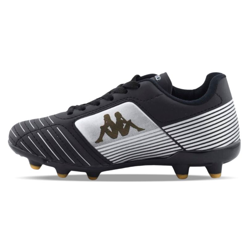 MERANO-FG-BLABOTINES-FUTBOL-NIÑO-KAPPA-MERANO-FG-BLACK−WHITE−GOLD