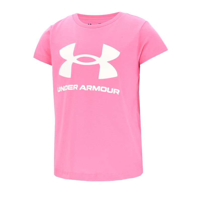 REMERA-URBANA-NIÑA-UNDER-ARMOUR-SPORTSTYLE-LOGO
