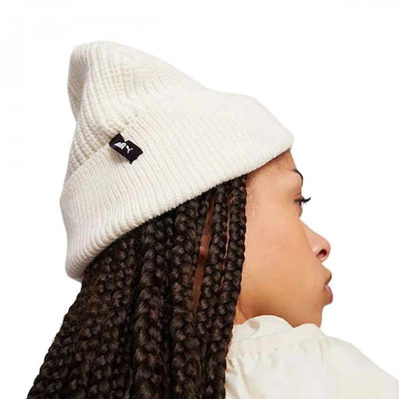 GORRO-MUJER-PUMA-METAL-CAT-BEANIE-WARM-WHITE