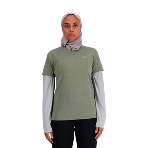 REMERA TRAINING MUJER NEW BALANCE  ESSENTIALS HEATHER