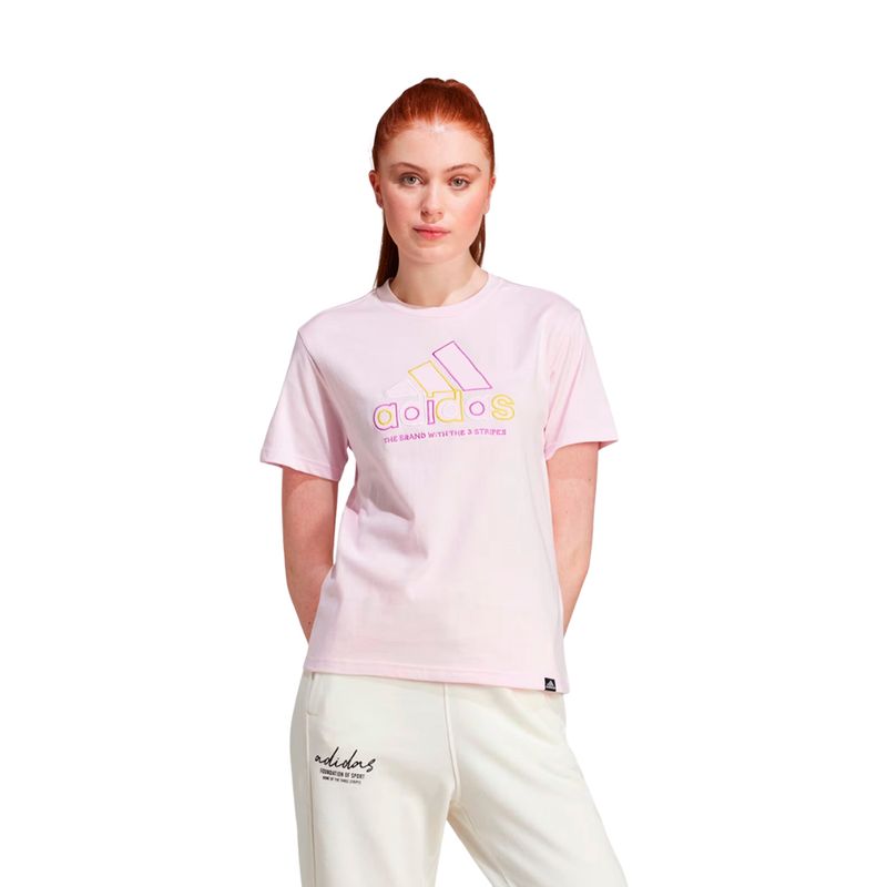 Remera adidas mujer rosa sale