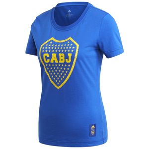 REMERA FUTBOL MUJER ADIDAS BOCA GRA TEE W
