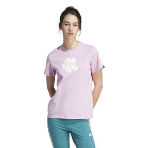 REMERA URBANA MUJER ADIDAS FLORAL ESTAMPADA