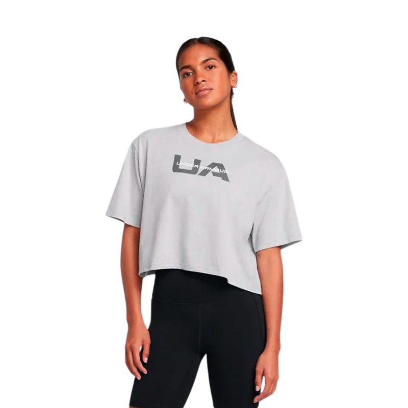 REMERA-TRAINING-UNDER-ARMOUR-MUJER-BOXY-CROP-BRAND-SS-ARG