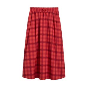 POLLERA URBANA MUJER PUMA ROAD TO UNITY WOVEN MIDI RED