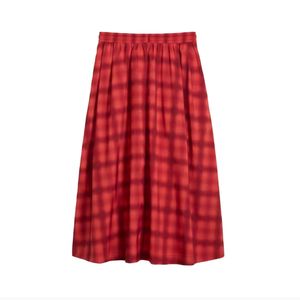 POLLERA URBANA MUJER PUMA ROAD TO UNITY WOVEN MIDI RED