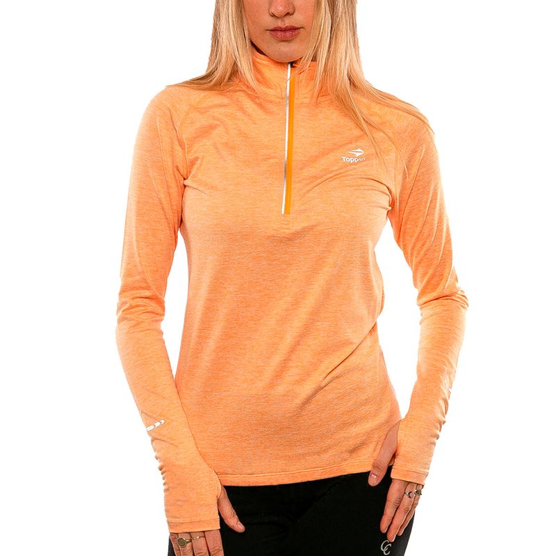 BUZO RUNNING MUJER TOPPER MID LAYER II rossettiar