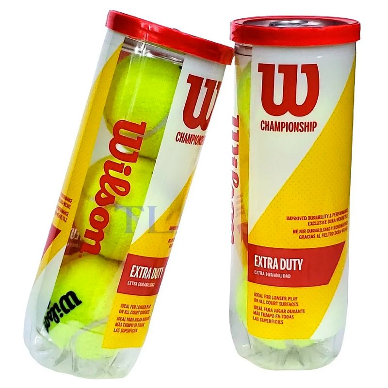 Tubo Pelotas Tenis Wilson Championship Extra Duty X 3