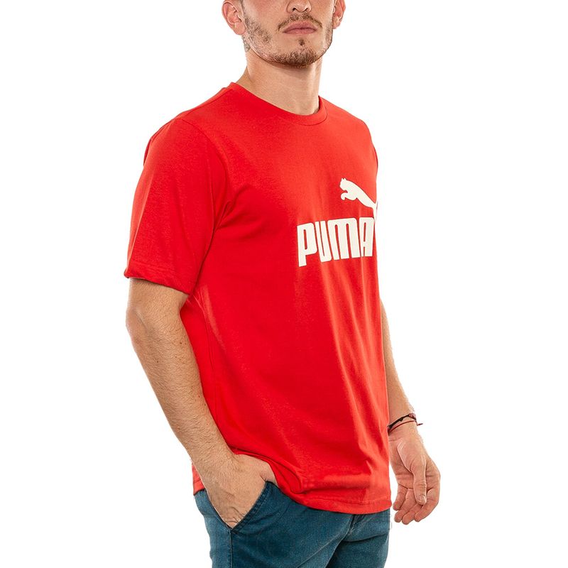 Camiseta Puma Classics Logo Tee Hombre Roja